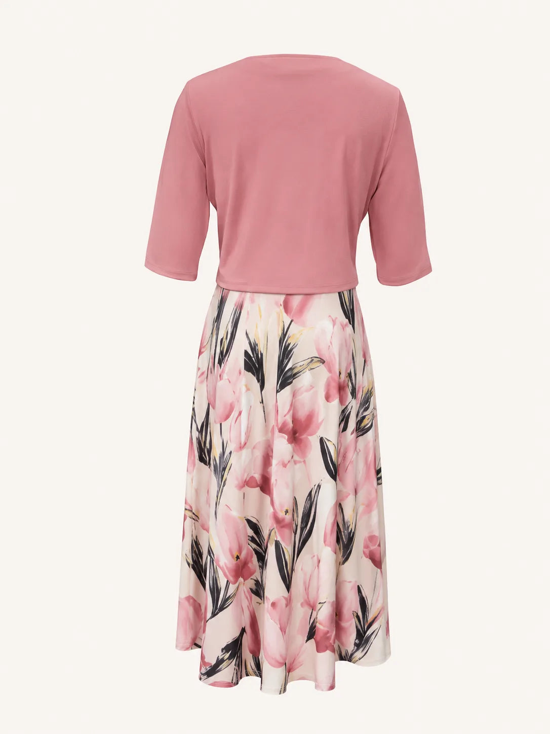 Women's Floral Maxi Dress Set with Jacket