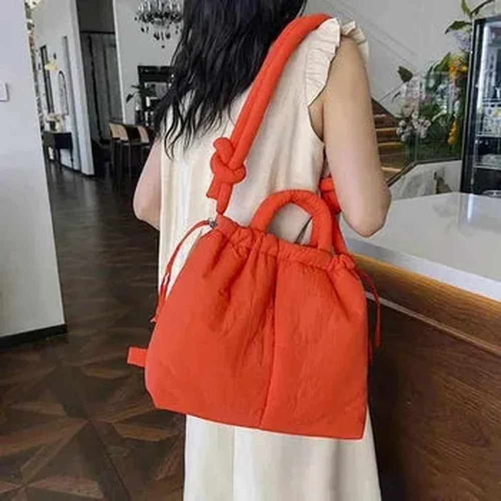 Women's Quilted Puffer Tote Bag