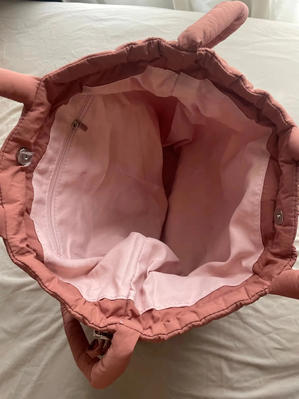 Women's Quilted Puffer Tote Bag
