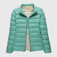 Turquoise Stand-up collar