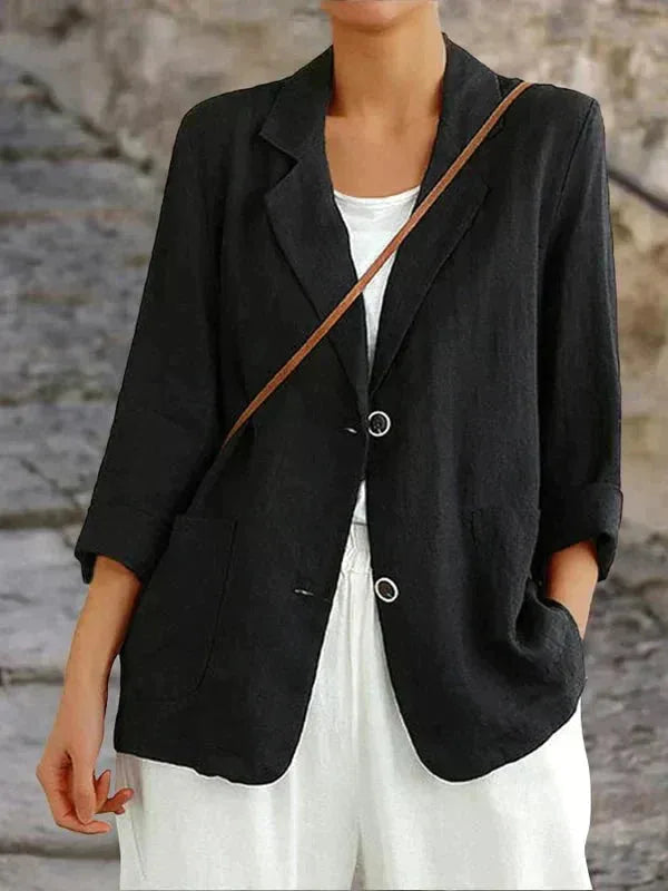 Women's Relaxed Two Button Blazer