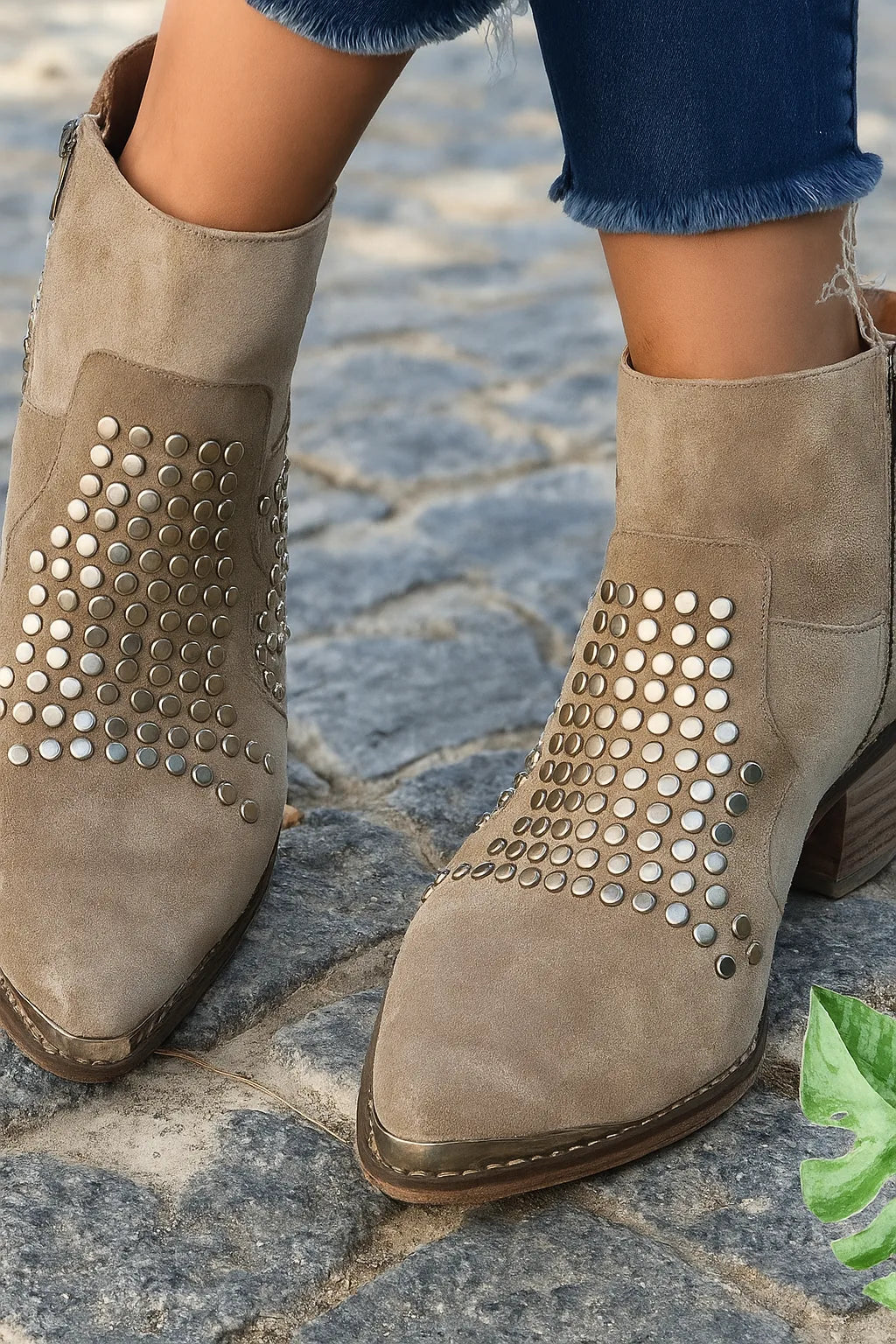 Women's Studded Ankle Boots