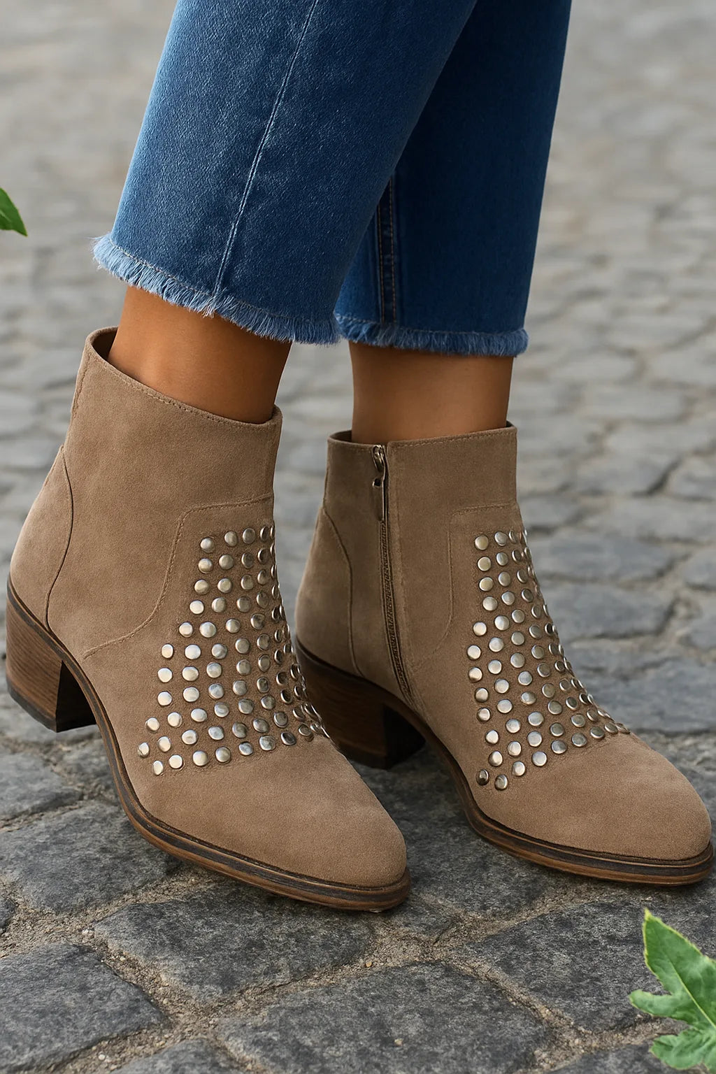 Women's Studded Ankle Boots
