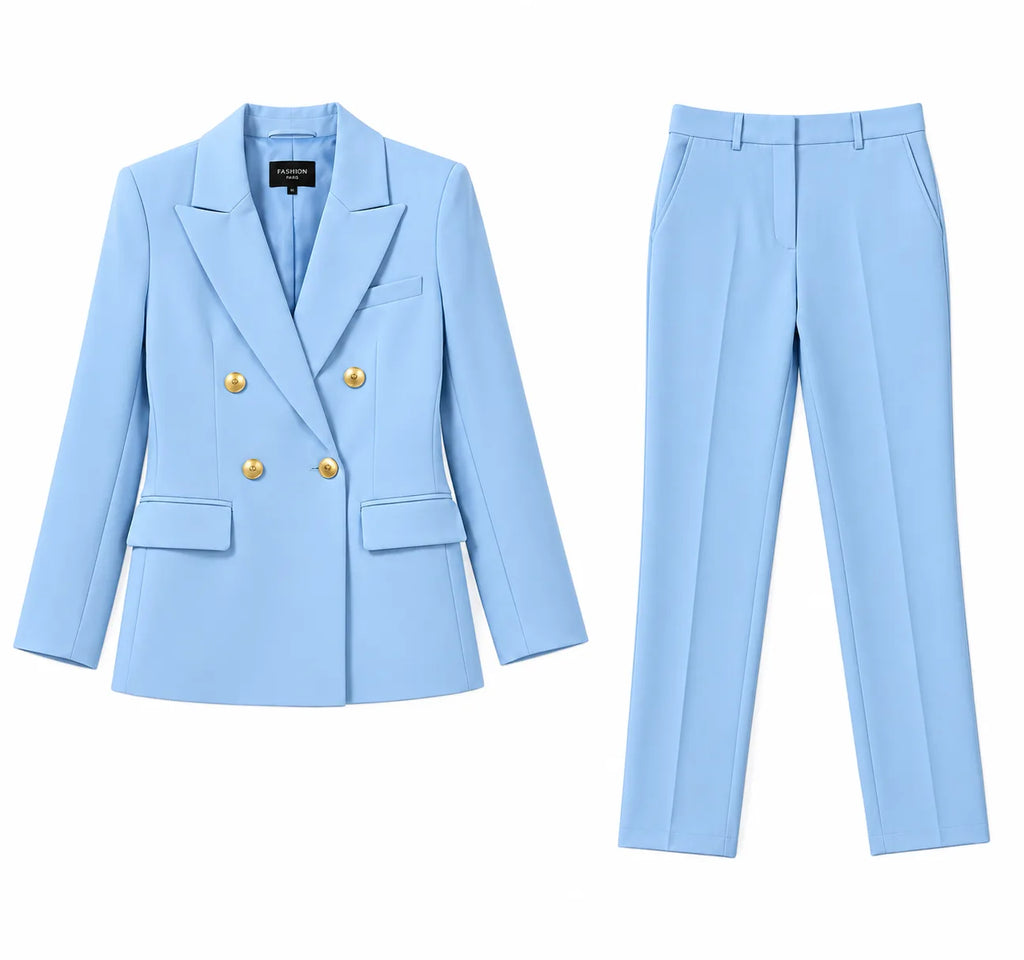 Women's Two Piece Blazer Suit Set