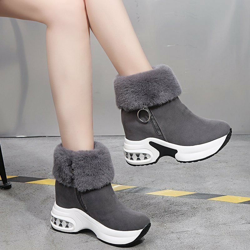Eshe | Platform Lace-Up Snow Boots for Women