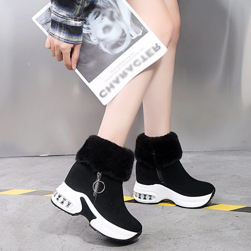 Eshe | Platform Lace-Up Snow Boots for Women