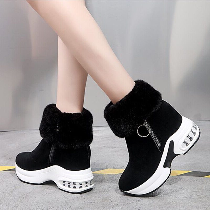 Eshe | Platform Lace-Up Snow Boots for Women