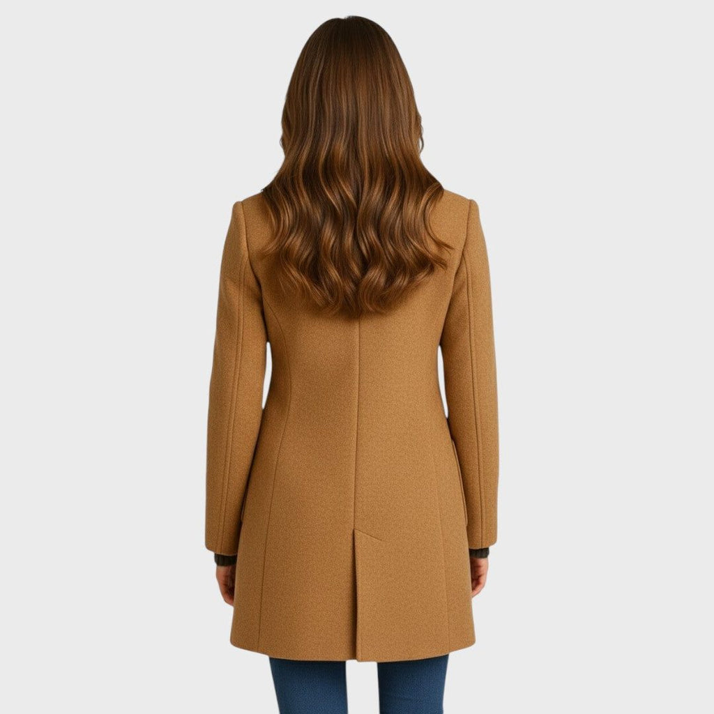 Evangeline | Wool Tailored Long Coat for Women