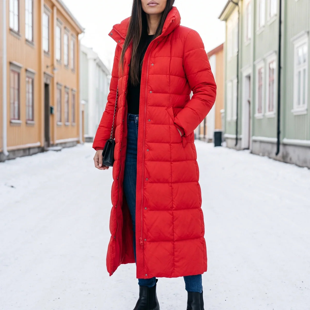 Evelyn Maxi Quilted Puffer Coat