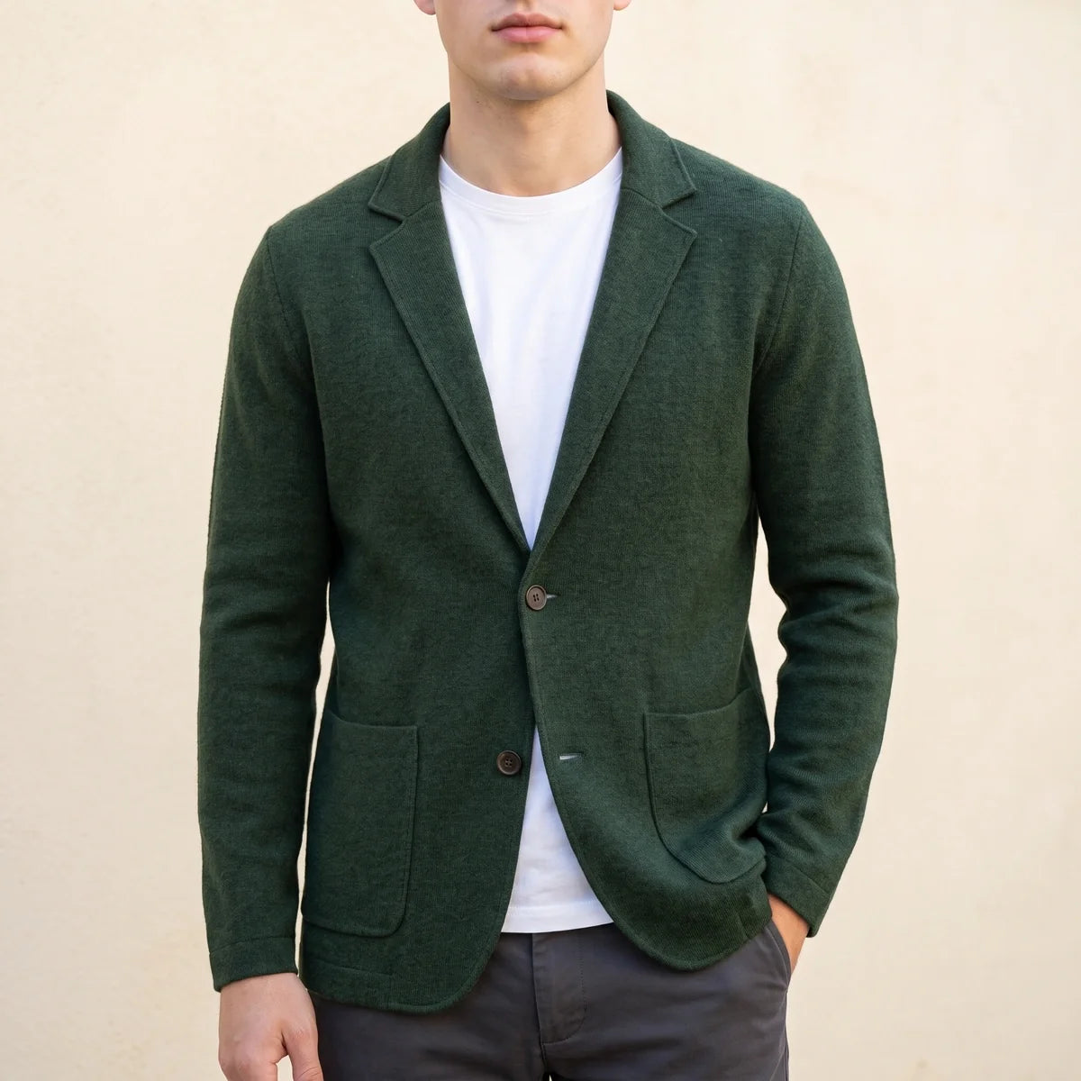 Evrard Pure Cashmere Knit Blazer Cardigan