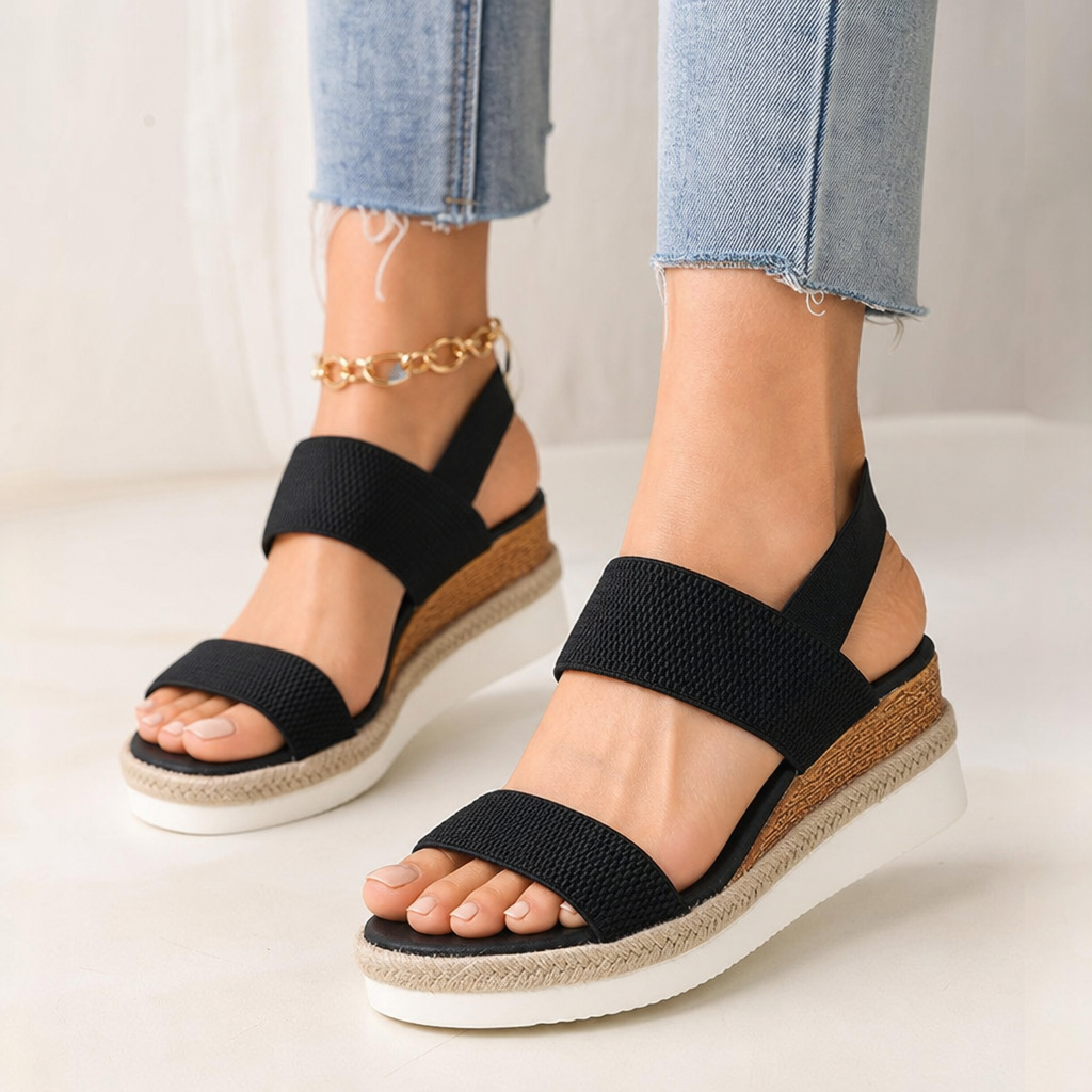 Amalfi Espadrille Wedge Slingback Sandal