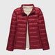 Burgundy Stand-up collar