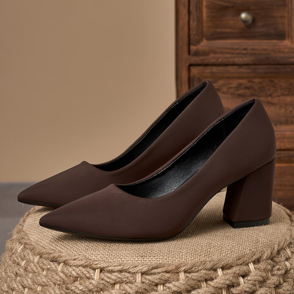 Women's Leather Flats with Soft Insole and Slip-On Design