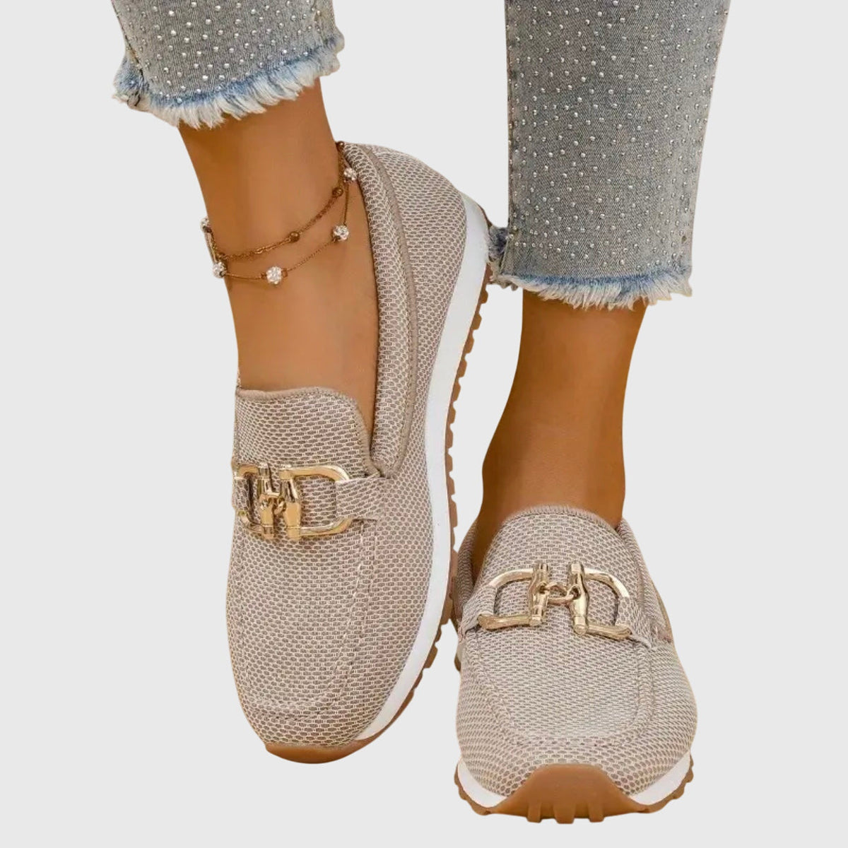 Women's Orthopedic Loafers with Cushioned Footbed and Ergonomic Sole