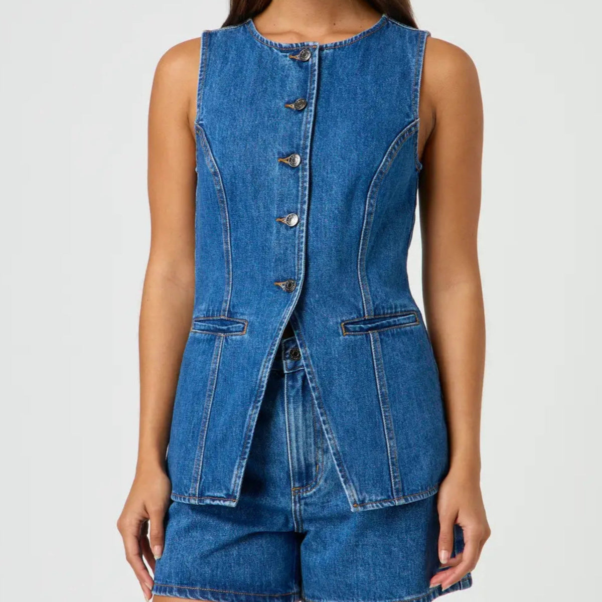 Summer Bloom Denim Set