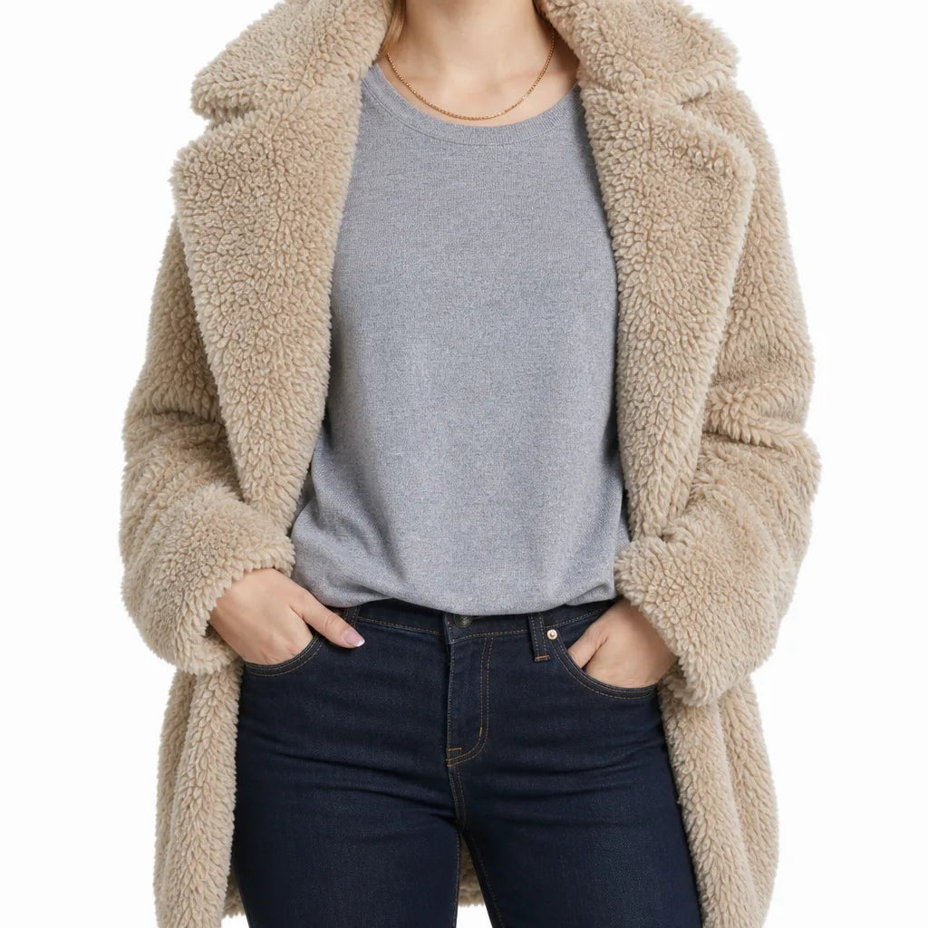 Fenna | Women's Plush Trench Coat