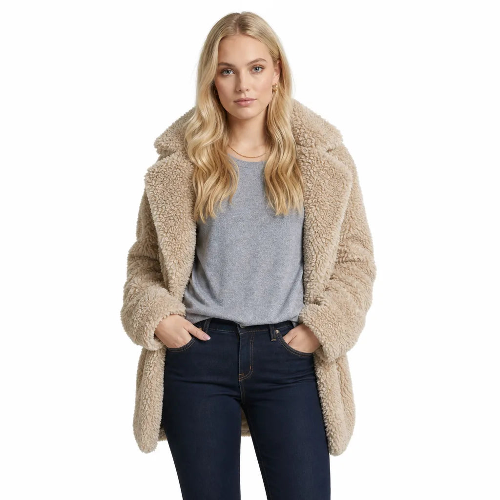 Fenna | Women's Plush Trench Coat