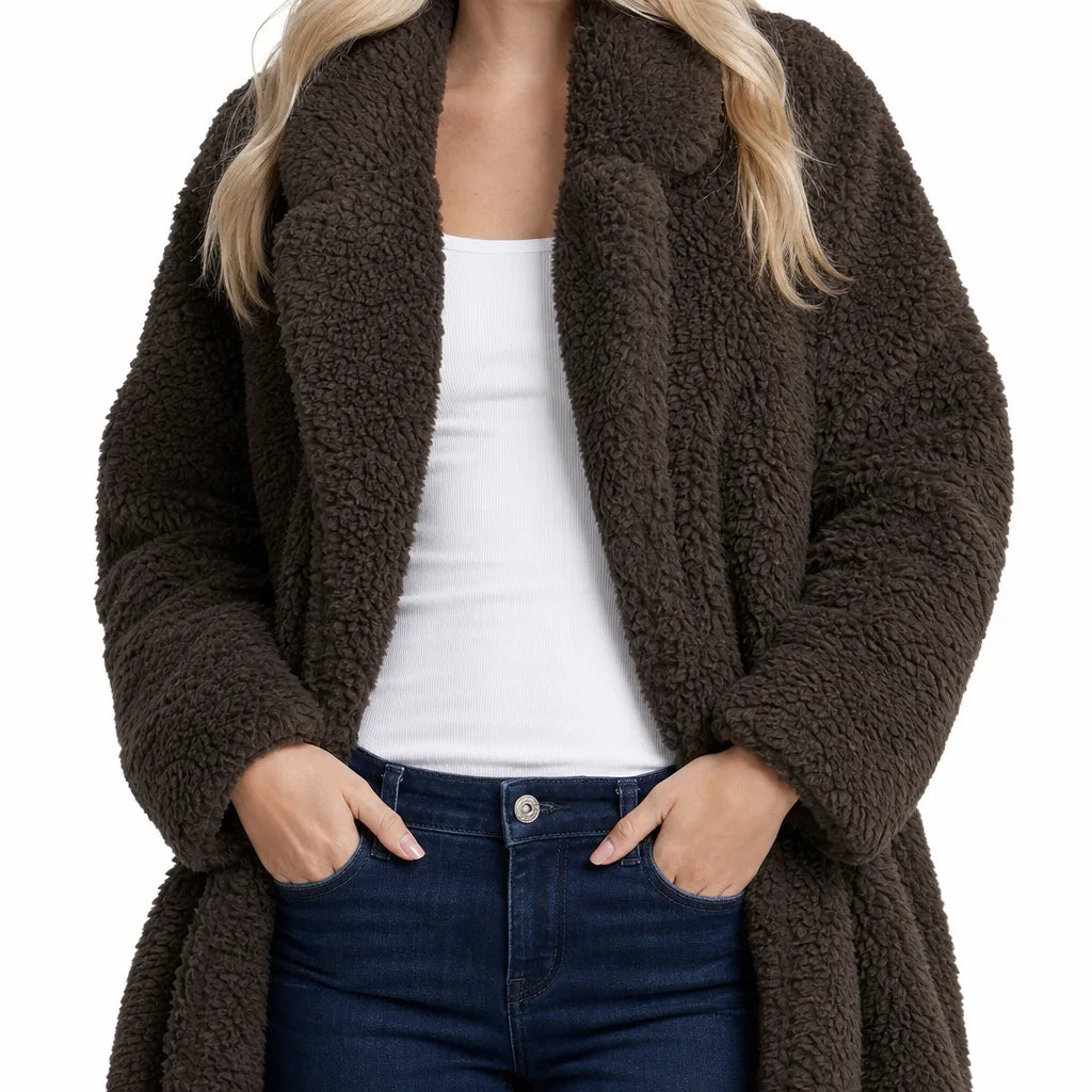 Fenna | Women's Plush Trench Coat