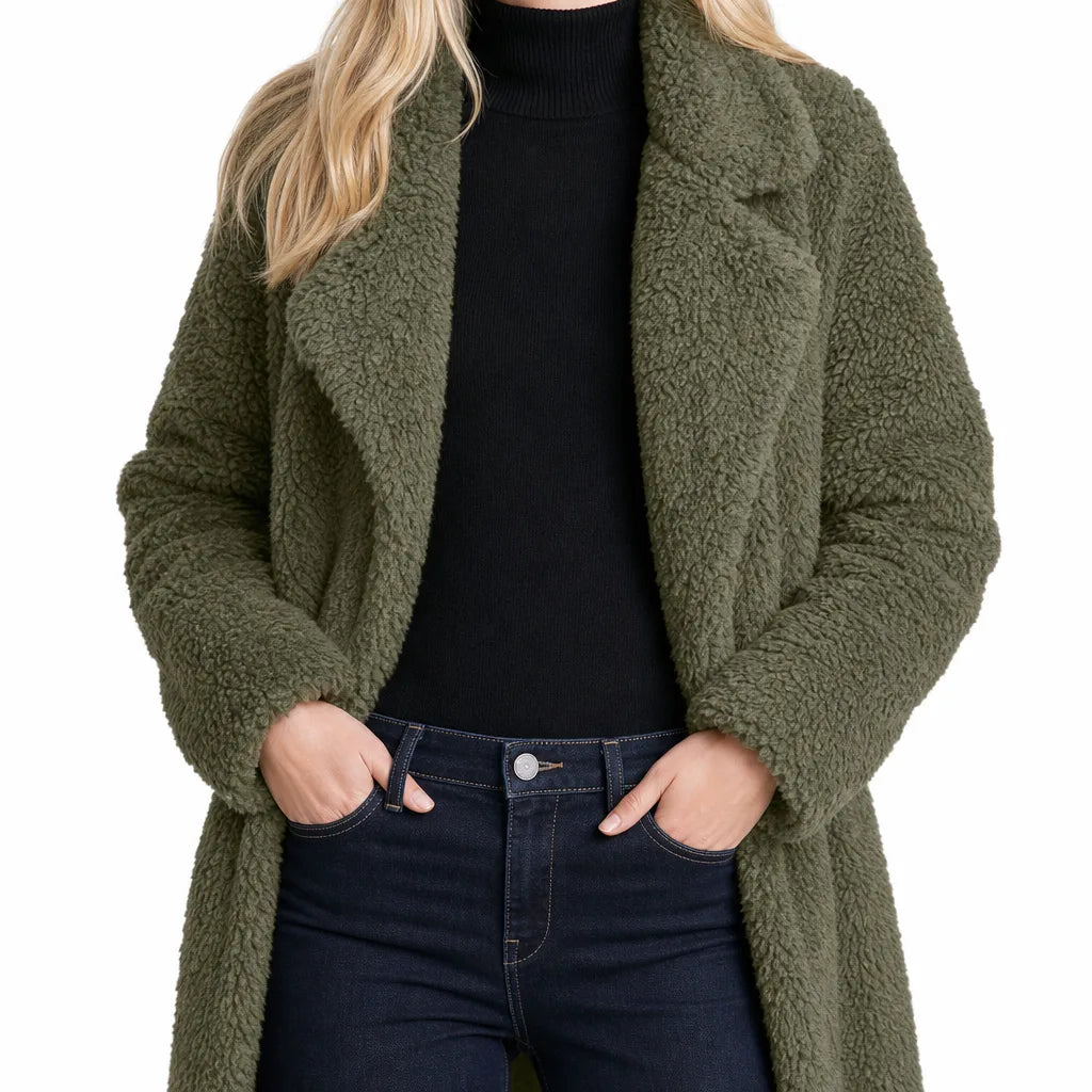 Fenna | Women's Plush Trench Coat
