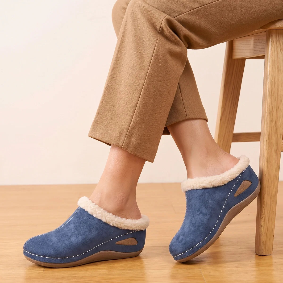 Fernanda Plush Lined Contoured Footbed Clogs