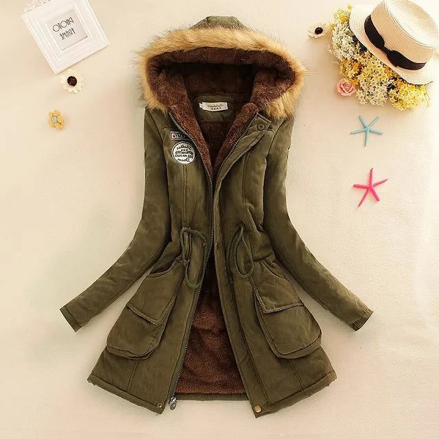 Fiala | Longline Puffer Winter Coat with Hood for Women