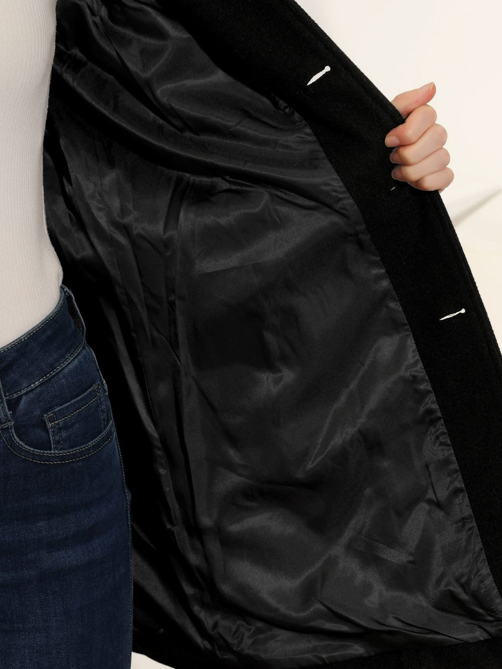 Aino | Fit-and-Flare Trench Coat with Lapel Collar for Women