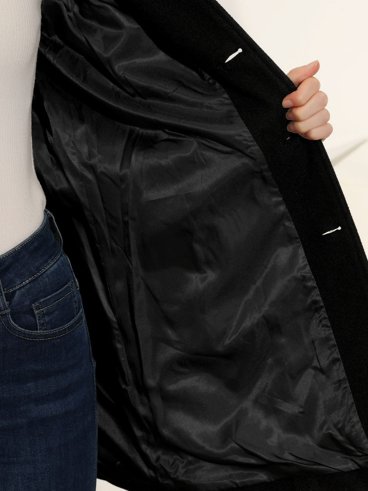 Aino | Fit-and-Flare Trench Coat with Lapel Collar for Women