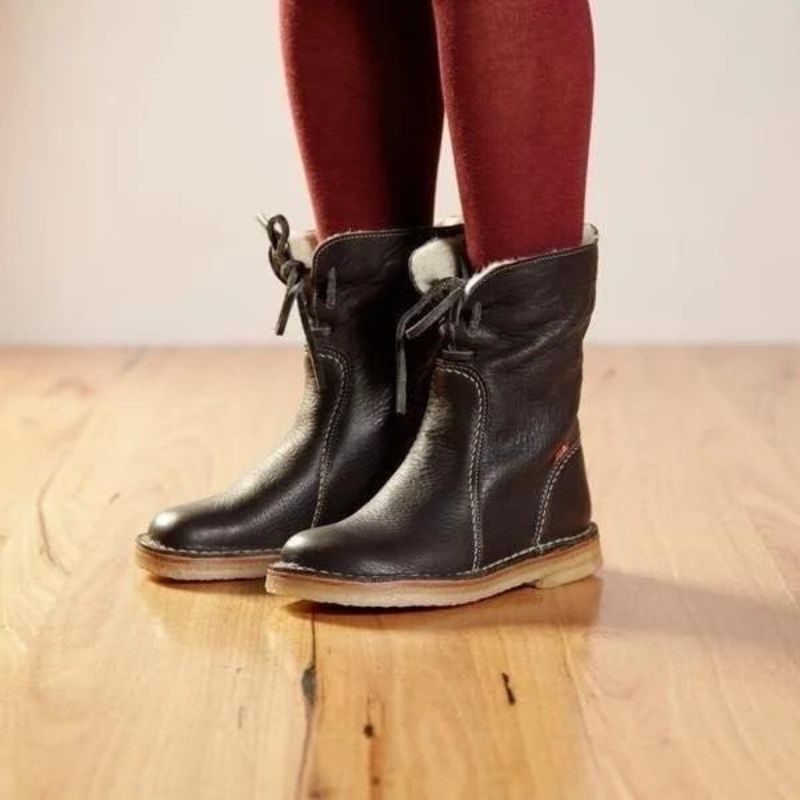 Isabella | Fur-Lined Lace-Up Winter Boots for Women