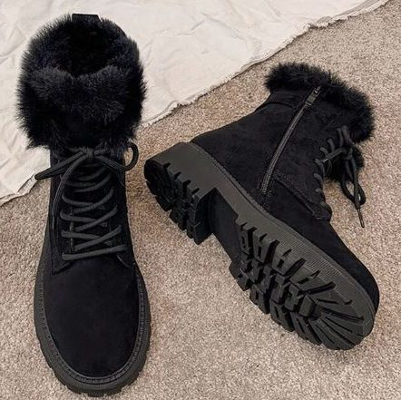 Genevieve | Winter Boots with Faux Fur Trim for Women