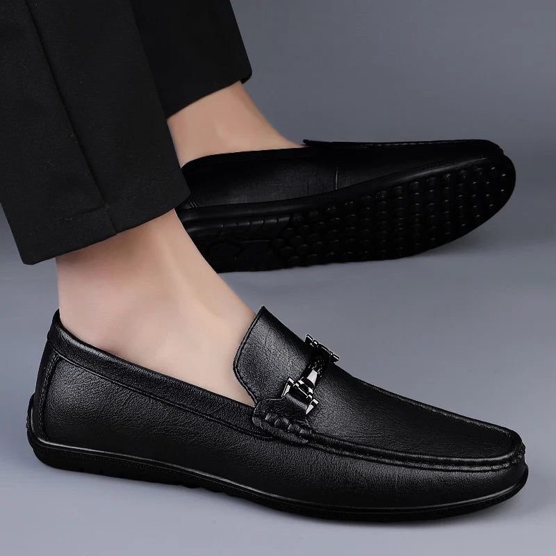 Genuine Leather Driving Loafers for Men