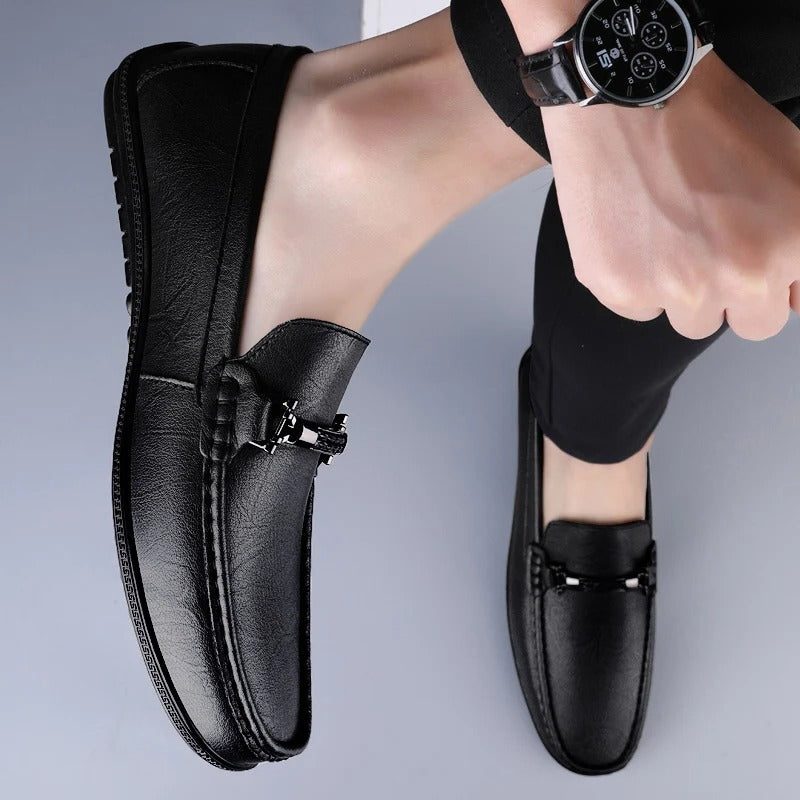 Genuine Leather Driving Loafers for Men
