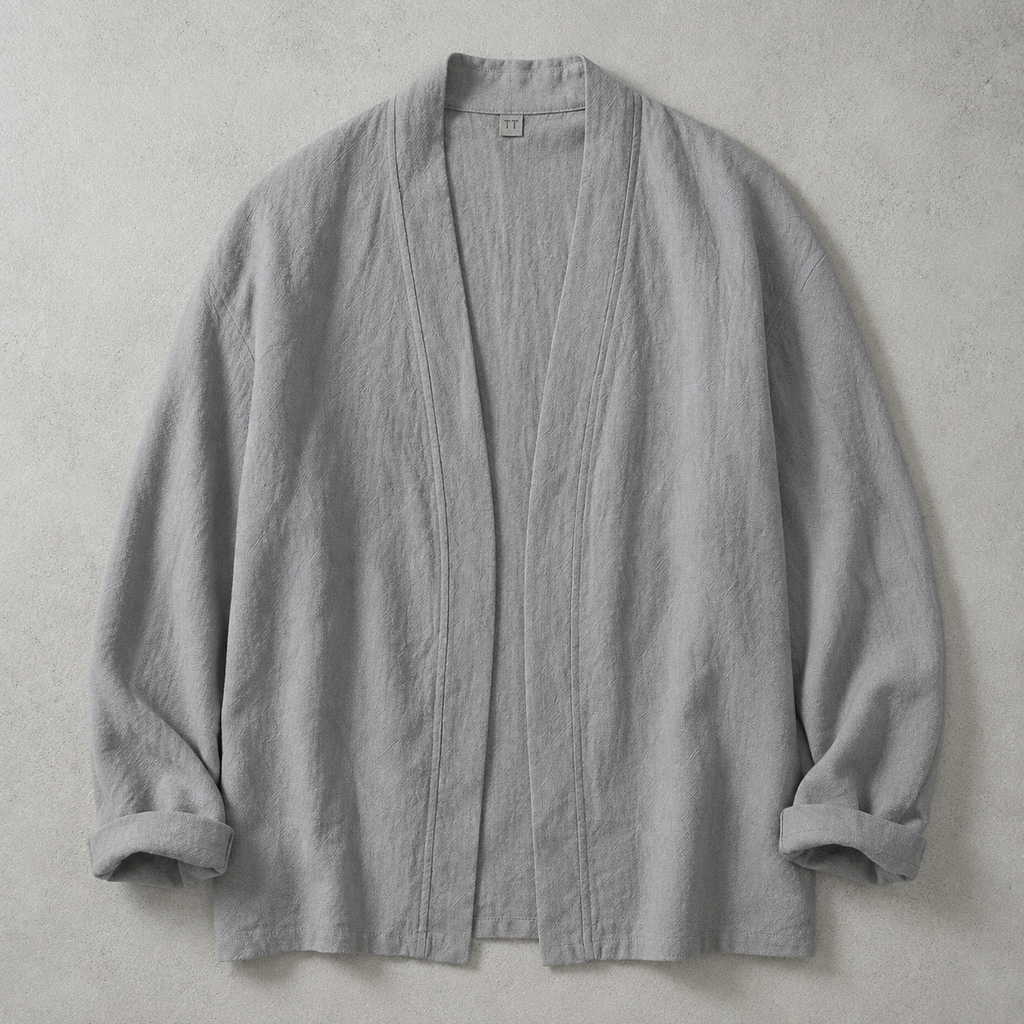 The Parma Open Front Linen Cardigan