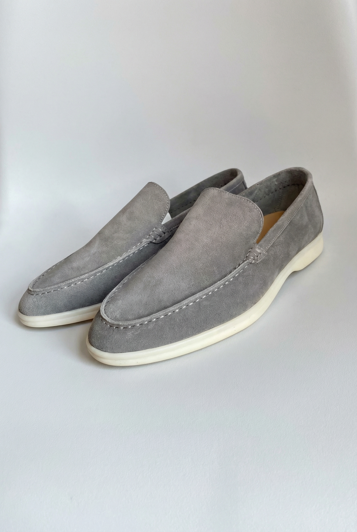 Men's Classic Slip-On Loafers, Stitched Apron Toe