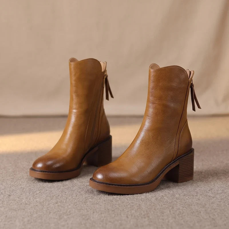 Odette Tassel Zip Ankle Boots