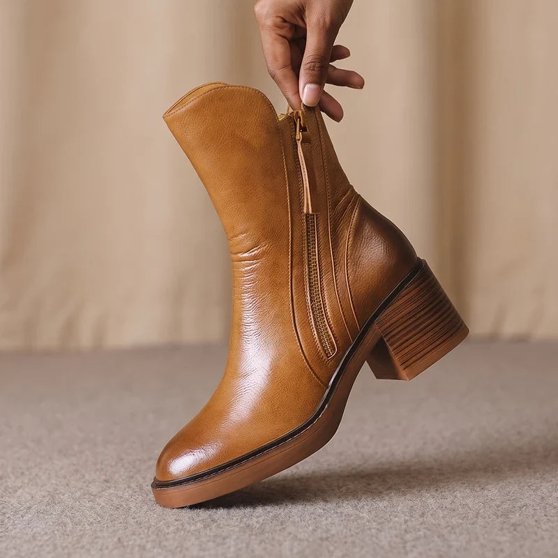 Odette Tassel Zip Ankle Boots