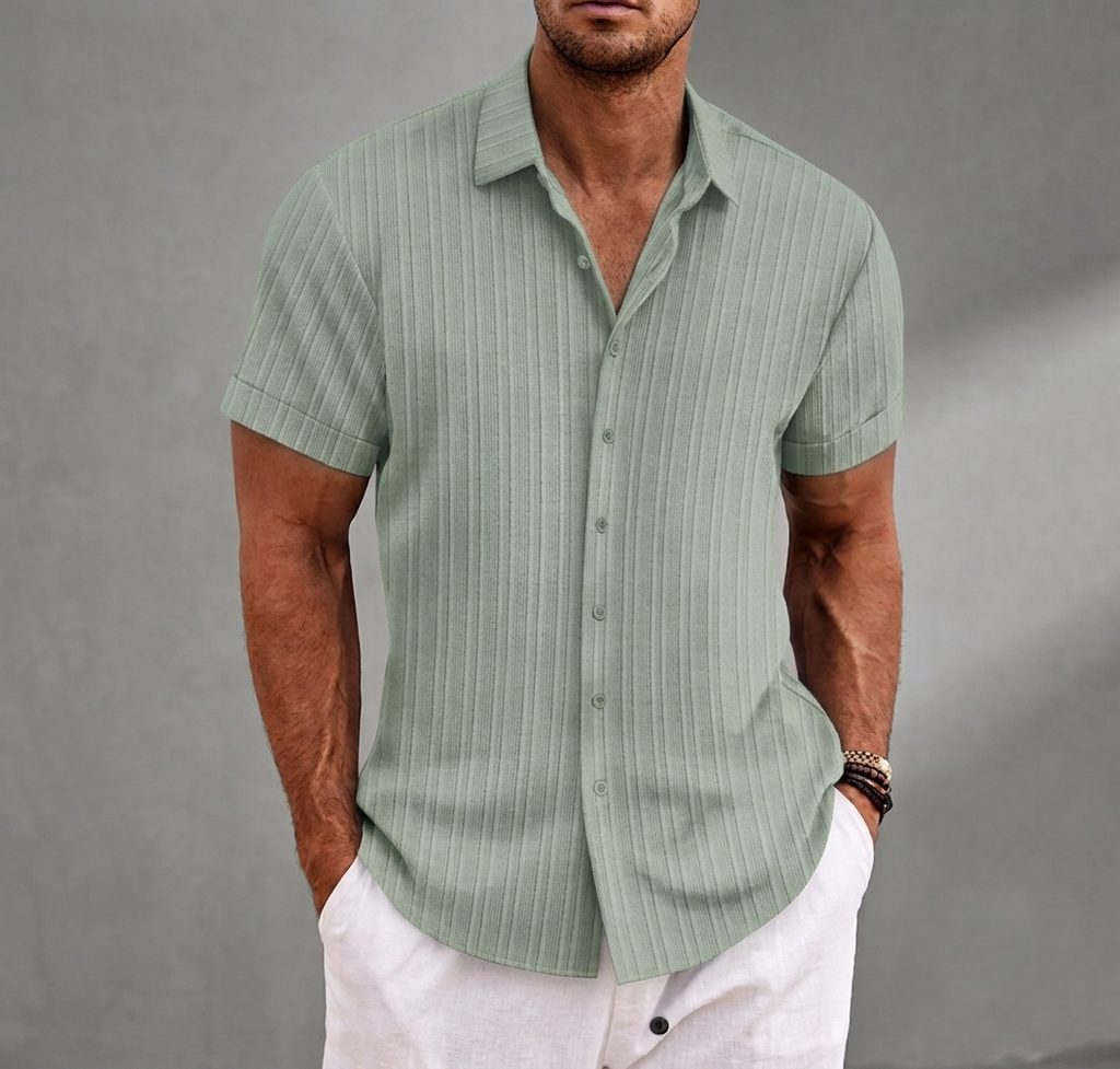Gaeta Striped Button-Up Shirt