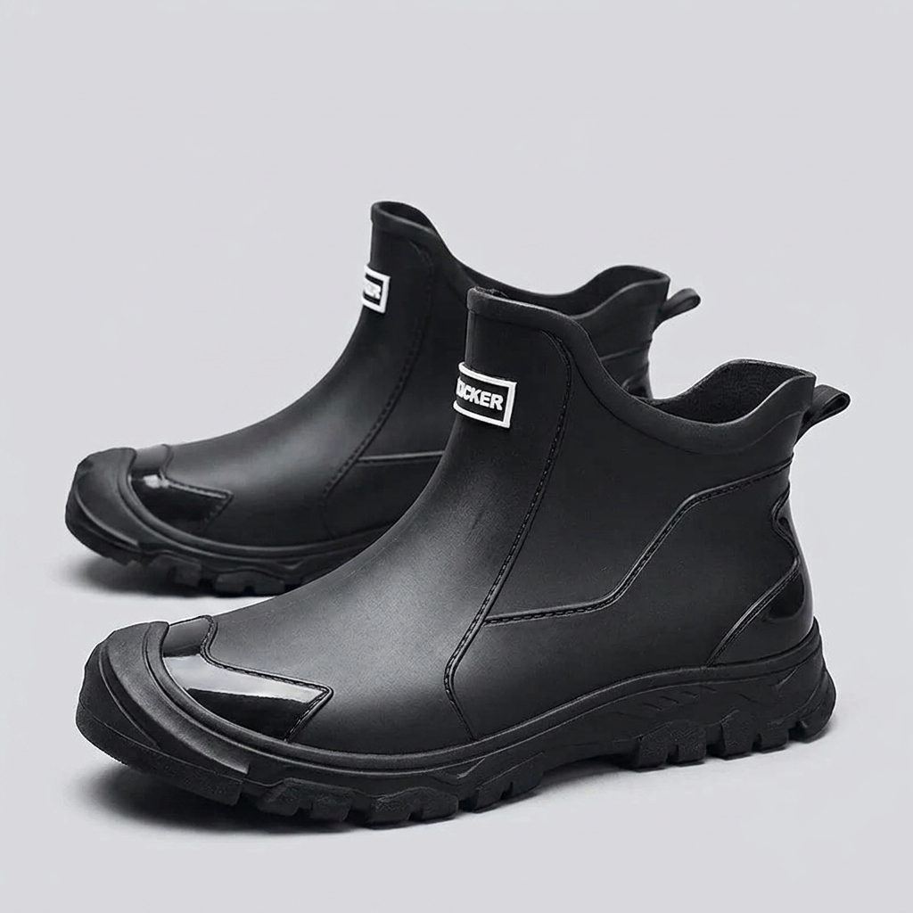 Women's Waterproof Lug Sole Ankle Boots Pull-On Style