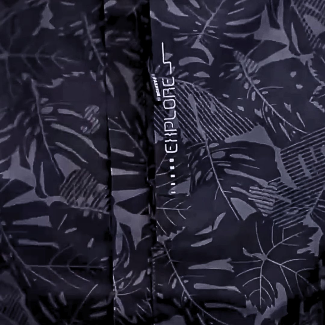 Aloisia | Leaf Print Hooded Raincoat for Women