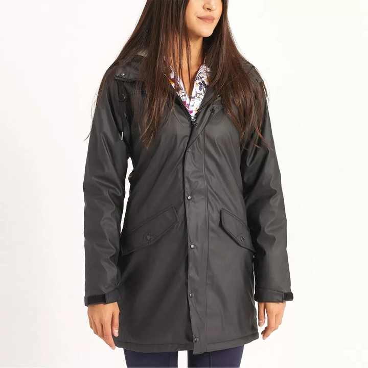 Ella | Hooded Longline Rain Jacket for Women