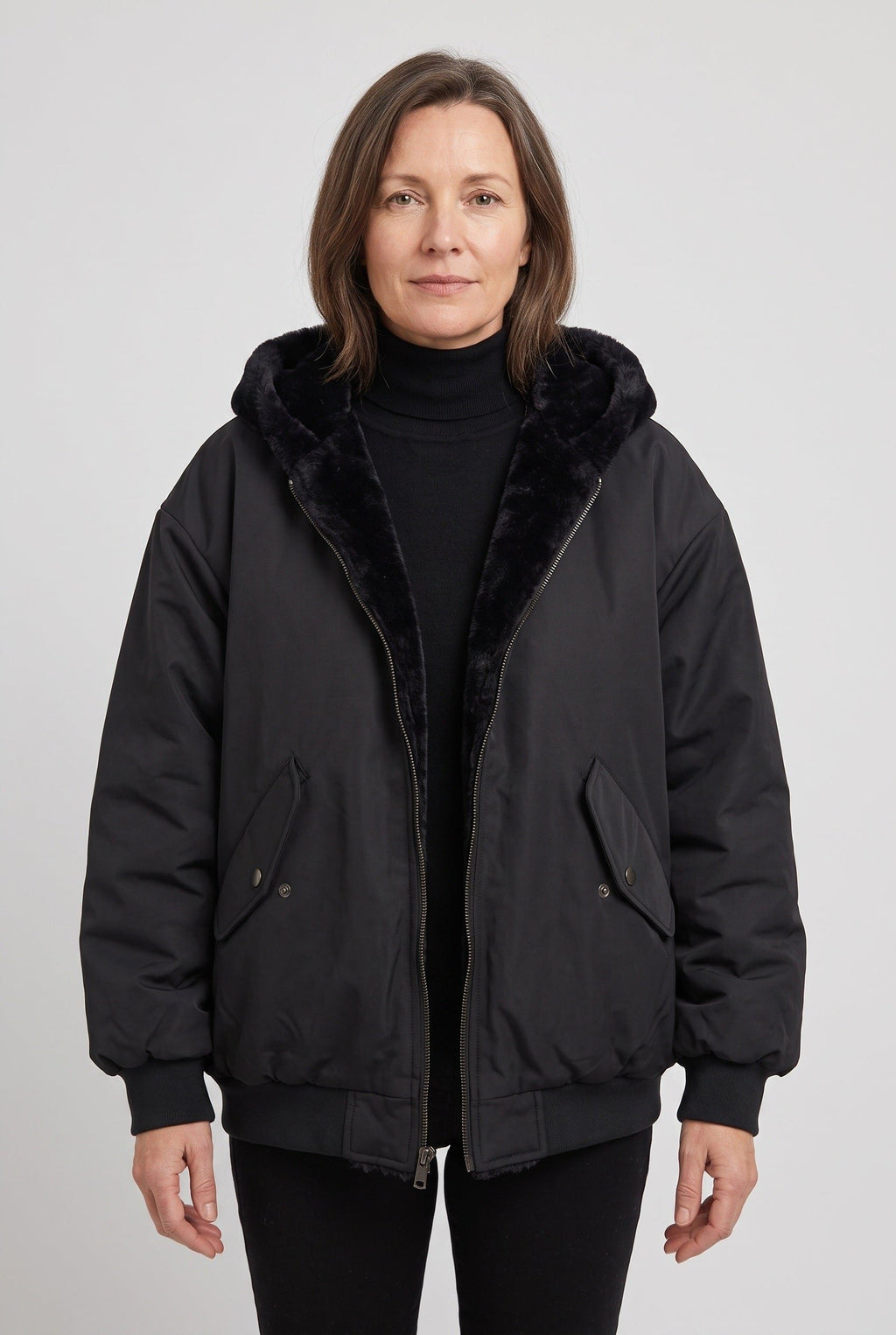 Ravenna | Hooded Oversized Puffer Jacket for Women