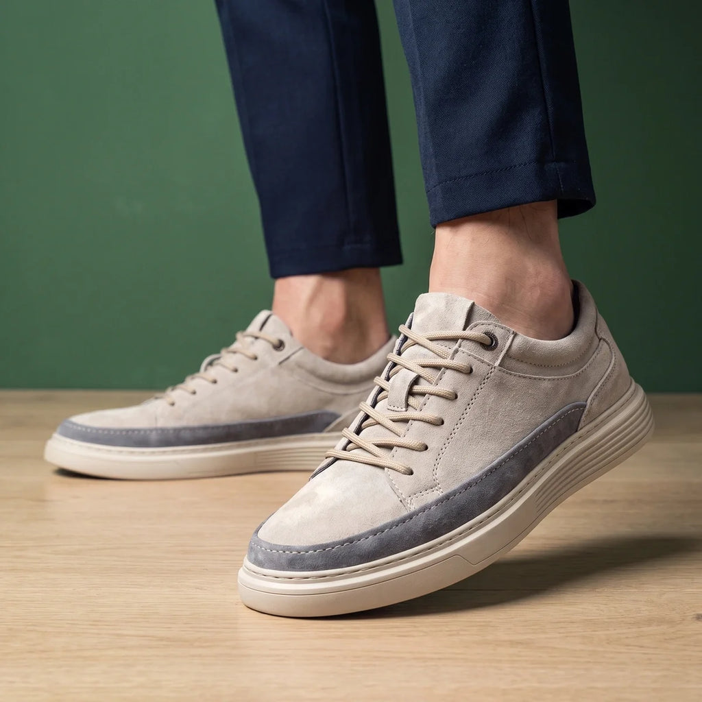 Ilario Genuine Suede Orthopedic Height Sneakers
