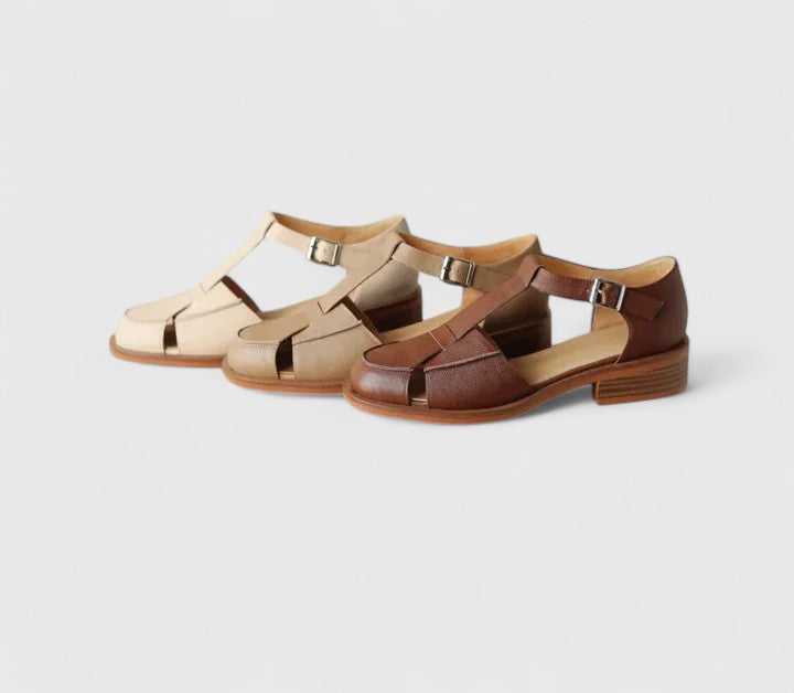 Women's Mary Jane Sandals with Adjustable Strap and Cushioned Insole