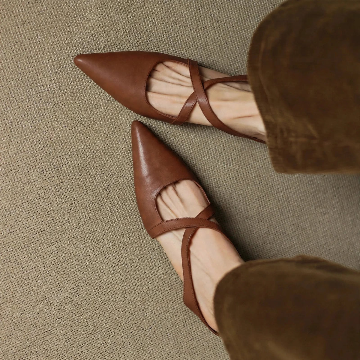 Aluna Genuine Leather Mules