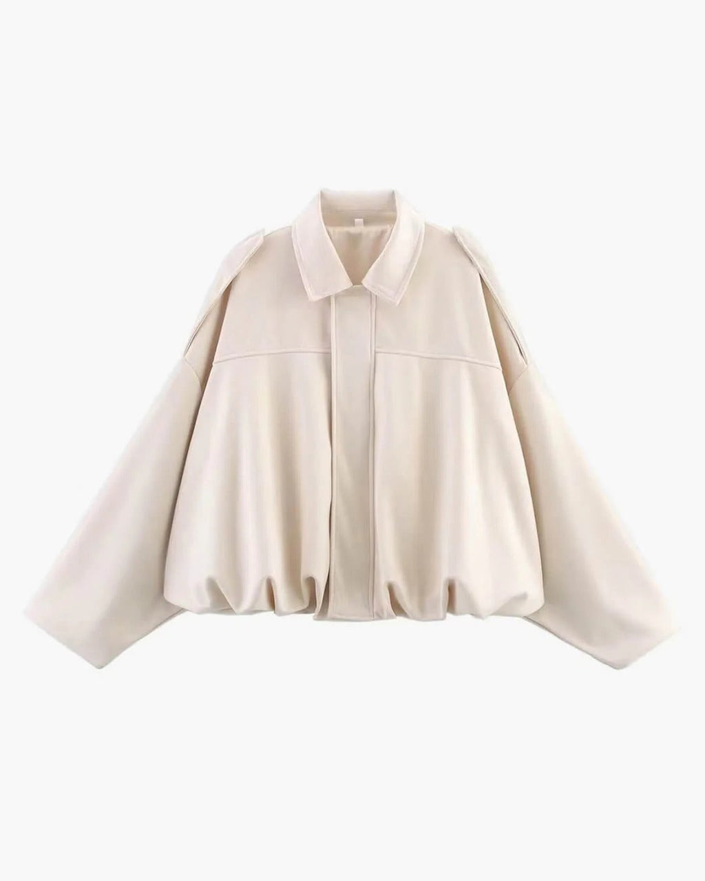 Montarello Women's Faux Suede Bomber Jacket with Collar