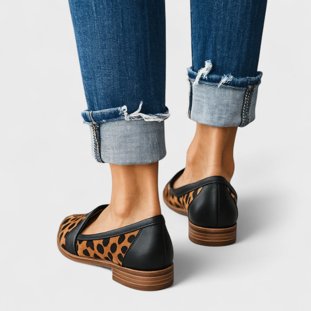 Women's Pointed-Toe Loafers, Low Heel, Slip-On Design