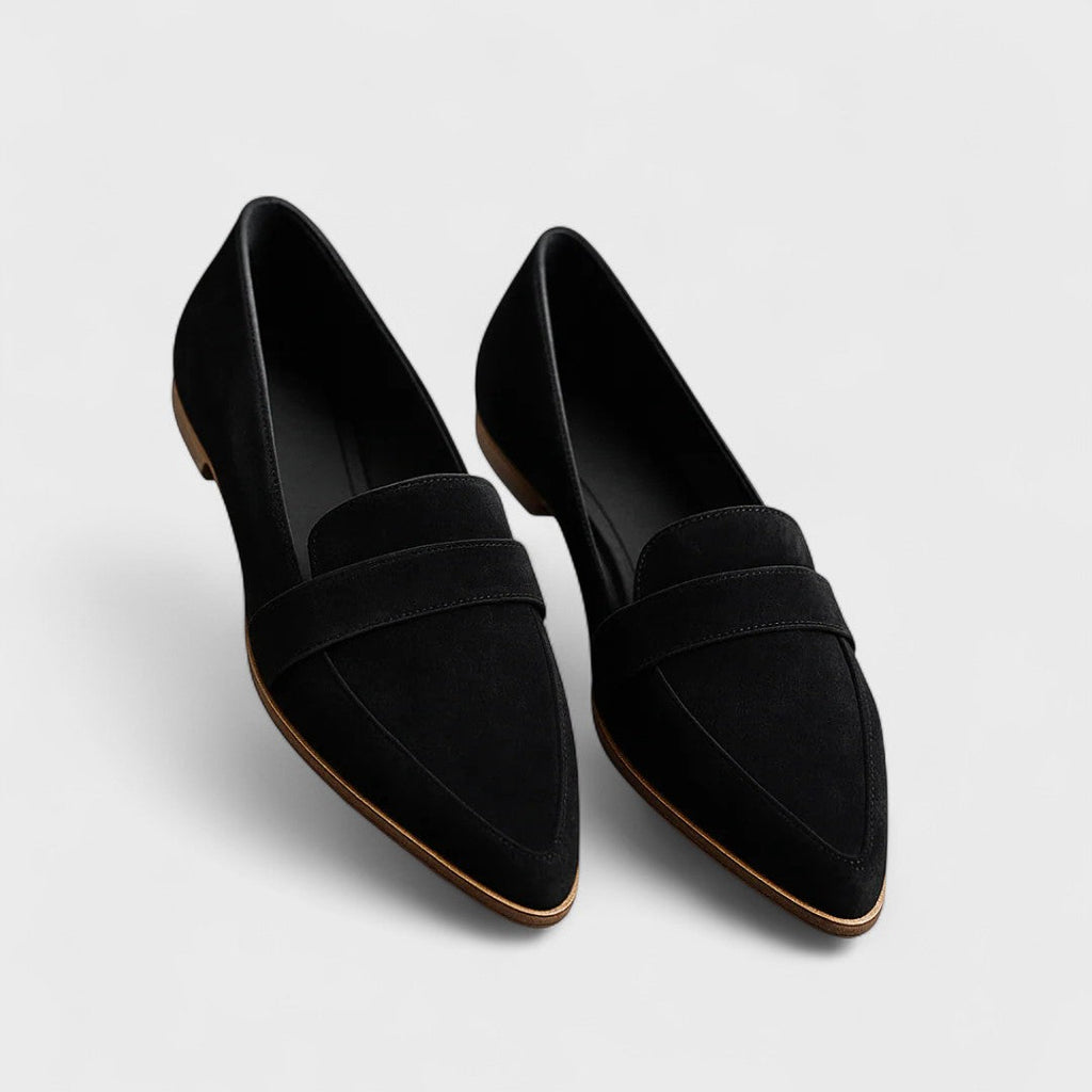 Women's Pointed-Toe Loafers, Low Heel, Slip-On Design