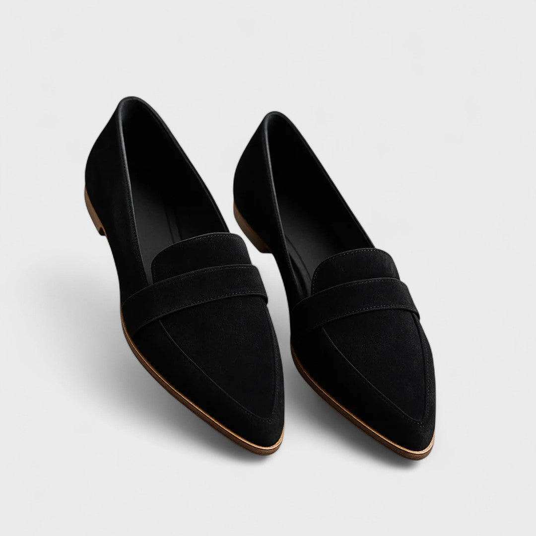 Women's Pointed-Toe Loafers, Low Heel, Slip-On Design