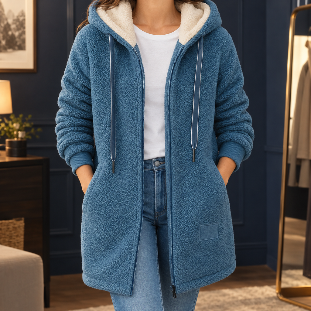 Fleur-Faye Hooded Fleece Jacket