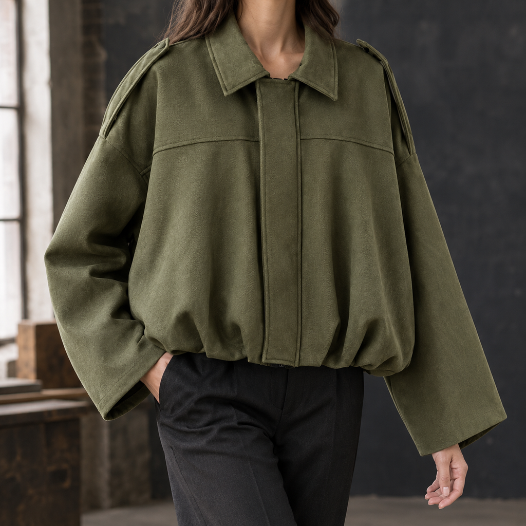 Kiera Oversized Bomber Jacket