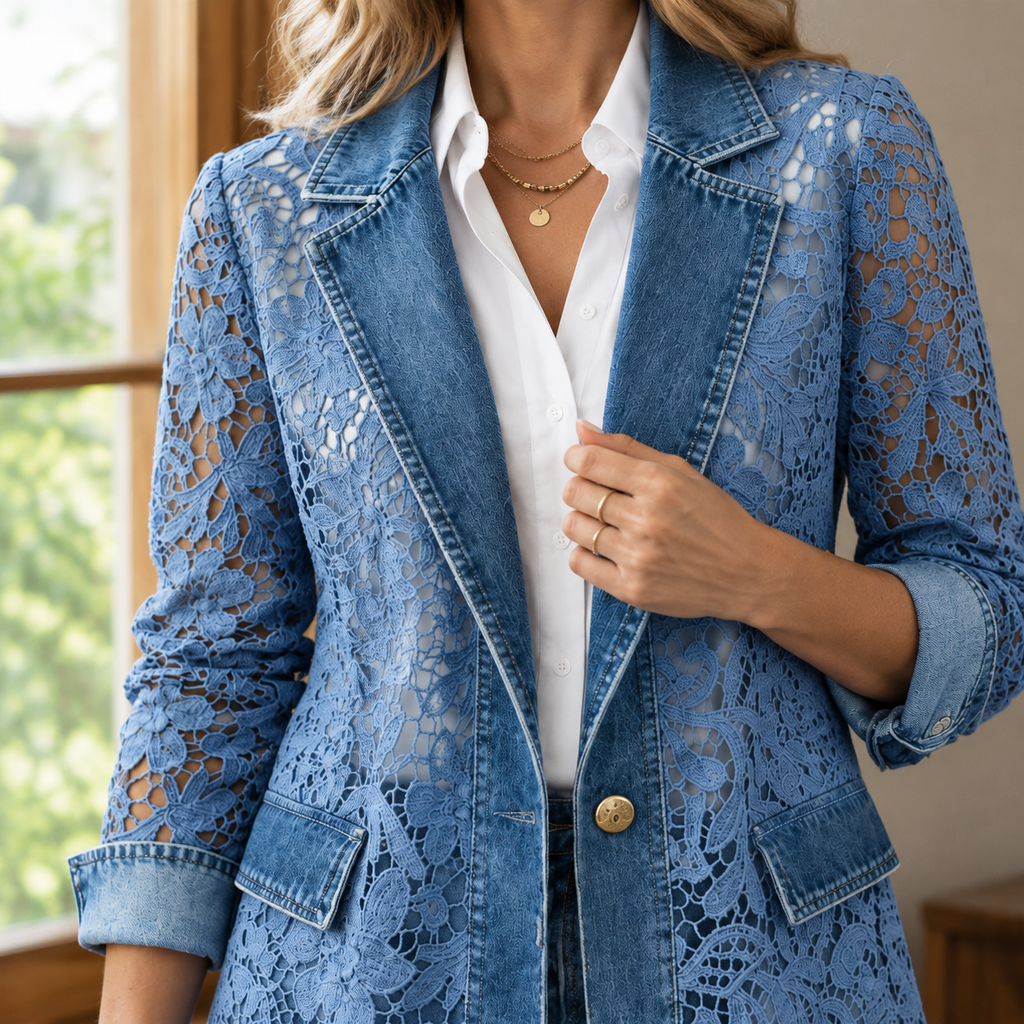 Carmen-Elise Lace Panel Jacket